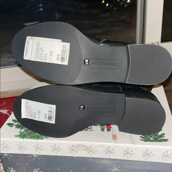 Charter Club Black Knee-High Boots - Picture 4 of 7